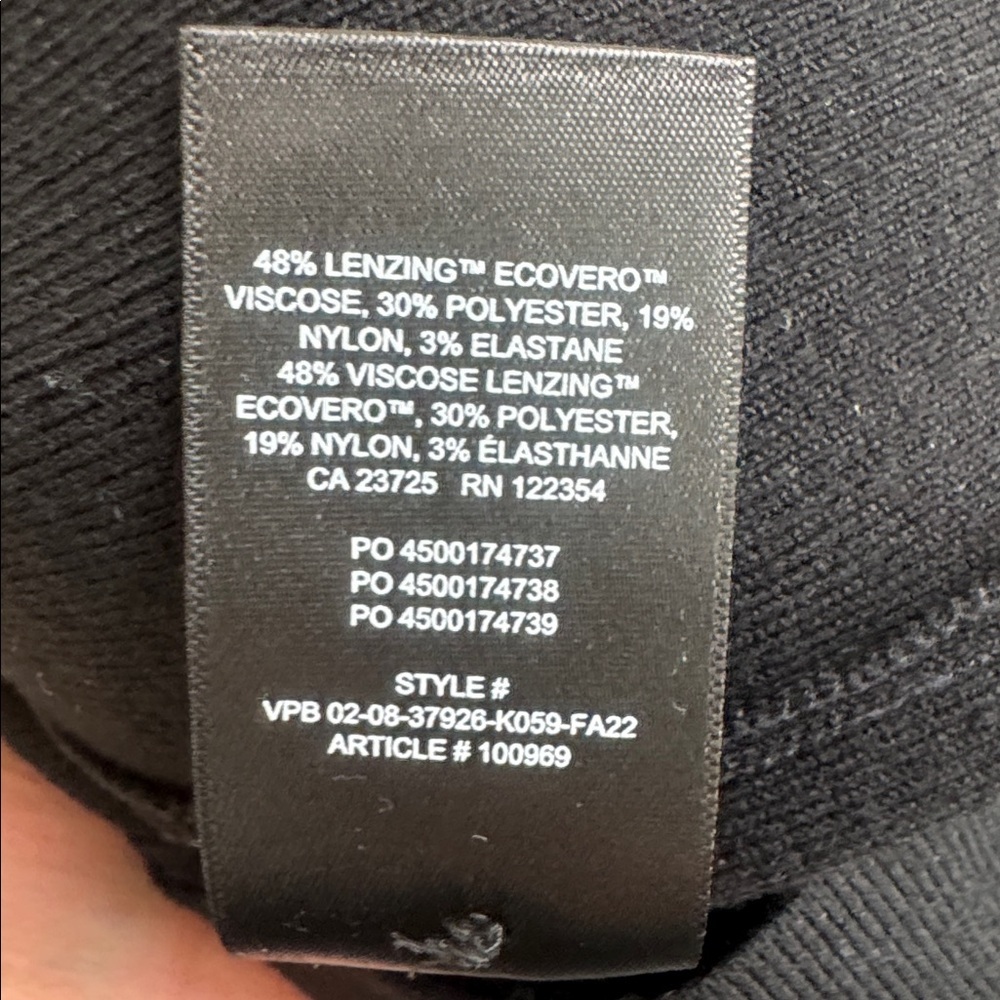 Aritzia Sunday Best Black Long Sleeve Ribbed Knit Dress Size M - Picture 6 of 6